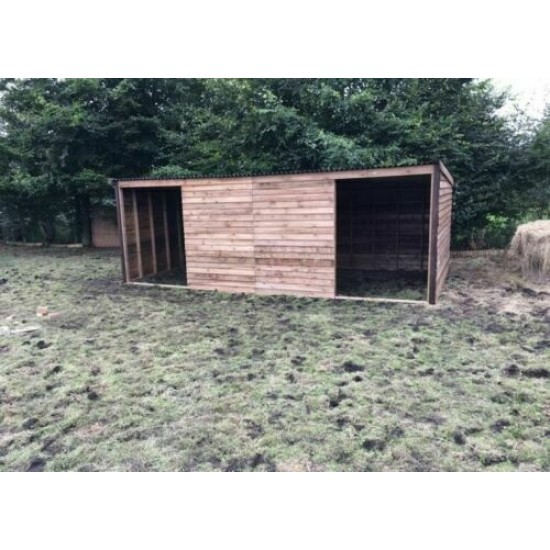 24ft x 12ft Animal Horse Field Shelter / Stable Options of Skids